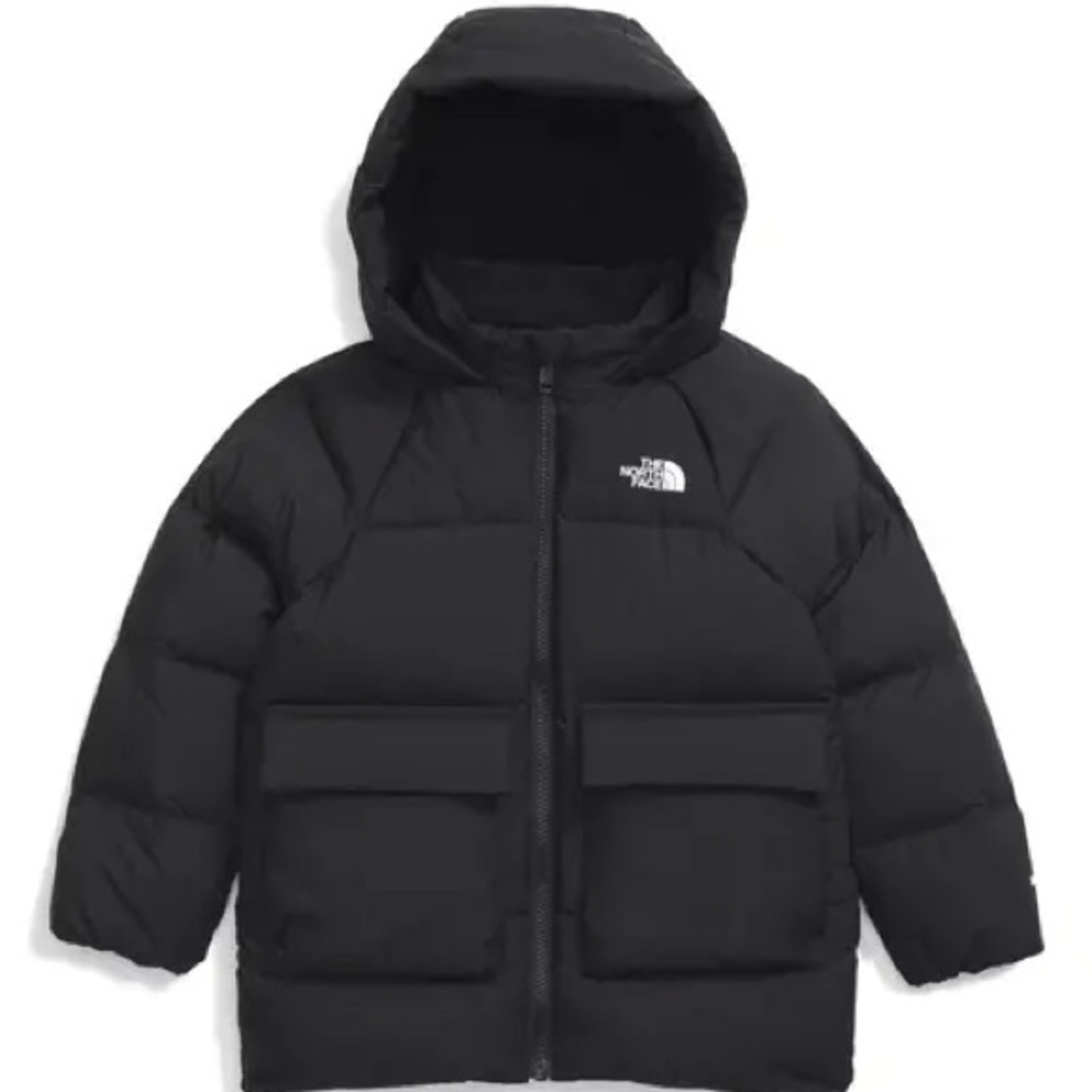 The North Face Black Kids Hooded Puffer Coat